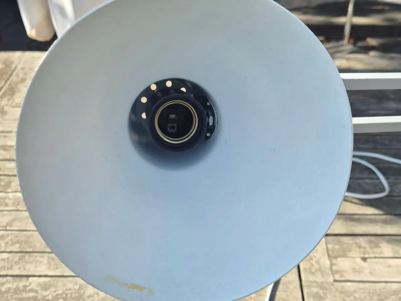 Billede 7 - Fin lysegrå arkitektlampe
