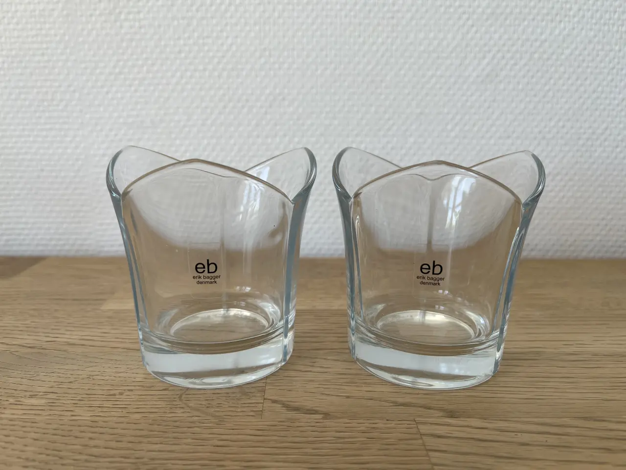 Billede 2 - Erik Bagger lysestager i glas - 25 kr./stk.