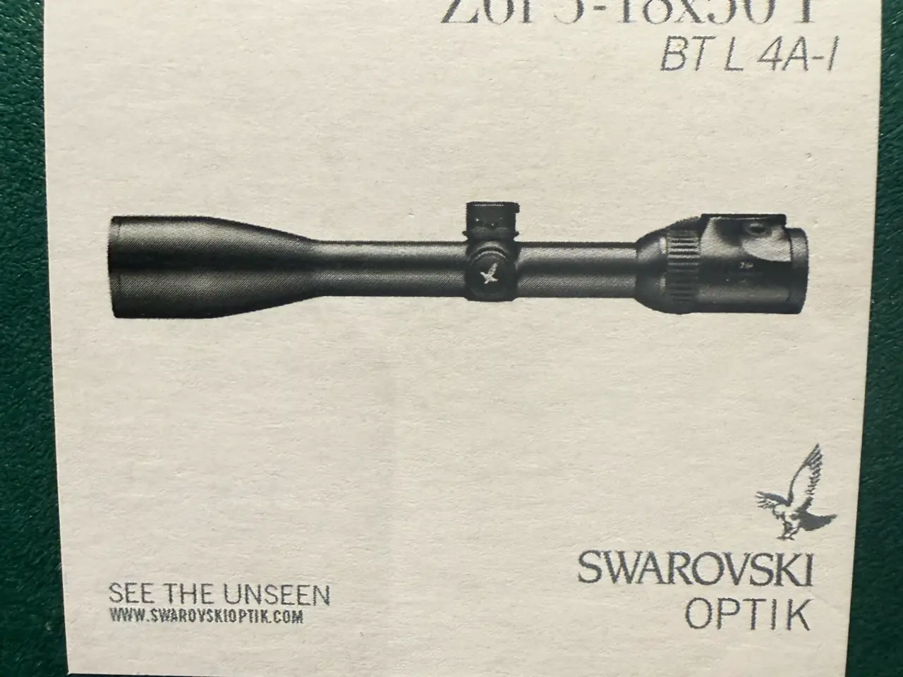 Billede 1 - Swarovski Z6i 3-18x50 P HD Gen. 2 – BT