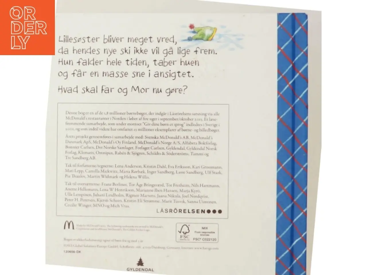 Billede 3 - Børnebog 'Lillesøster på Skitur' fra Gyldendal