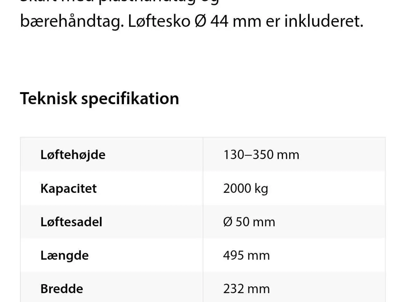 Billede 3 - Donkraft, 2 ton, som ny