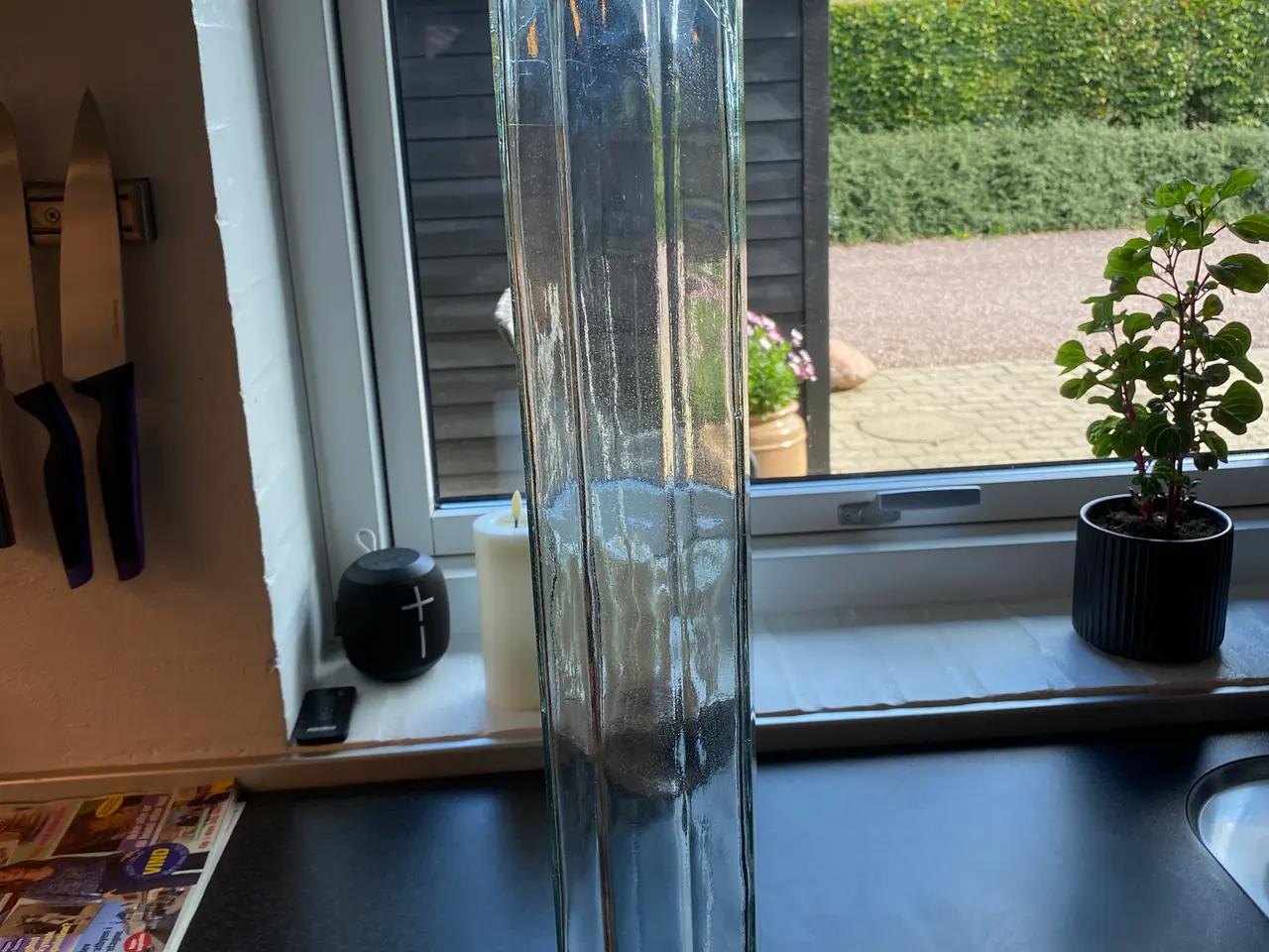 Billede 2 - Høj glas / vase