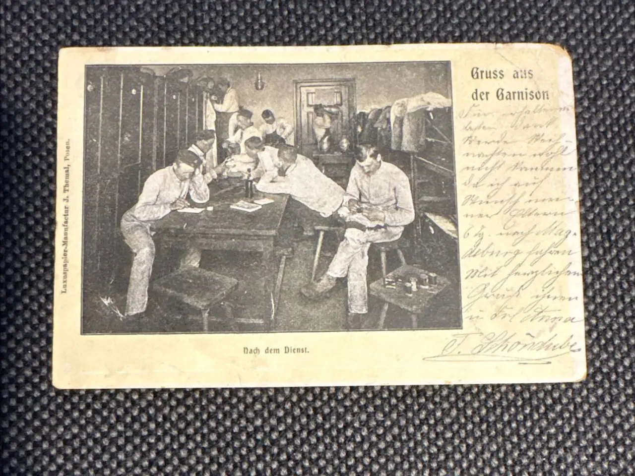 Billede 4 - Postkort fra år 1900 fra tysk garnison