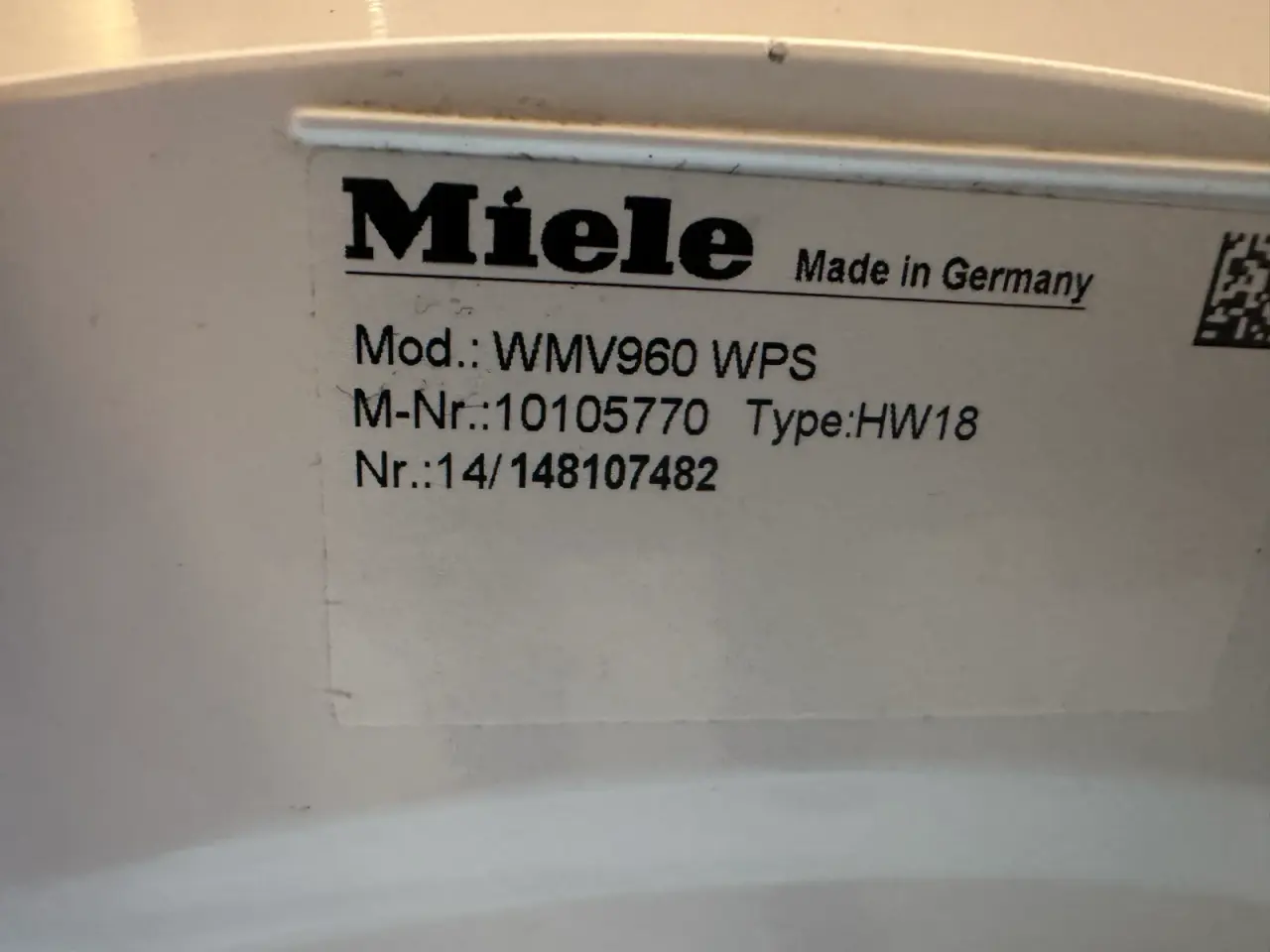 Billede 6 - Miele vaskemaskine topmodel WMV960 WPS