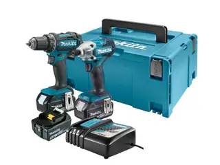 Boremaskine sæt Makita 18V 3×5,0Ah MAKPAC DLX2339JX1