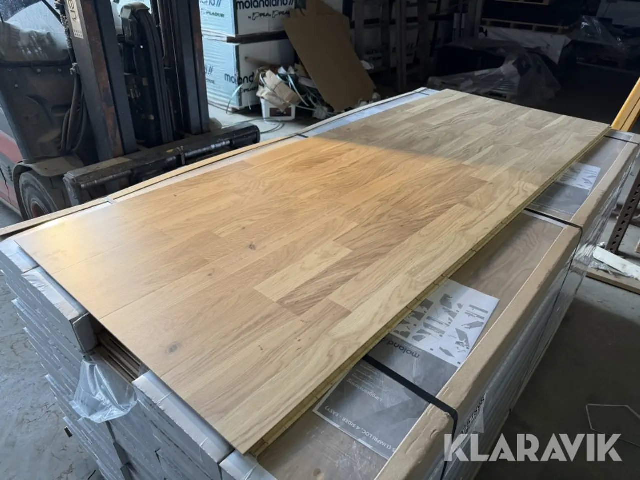 Billede 6 - Gulv Moland Parket Living Eg UV-matlak, hvid  127,2m2