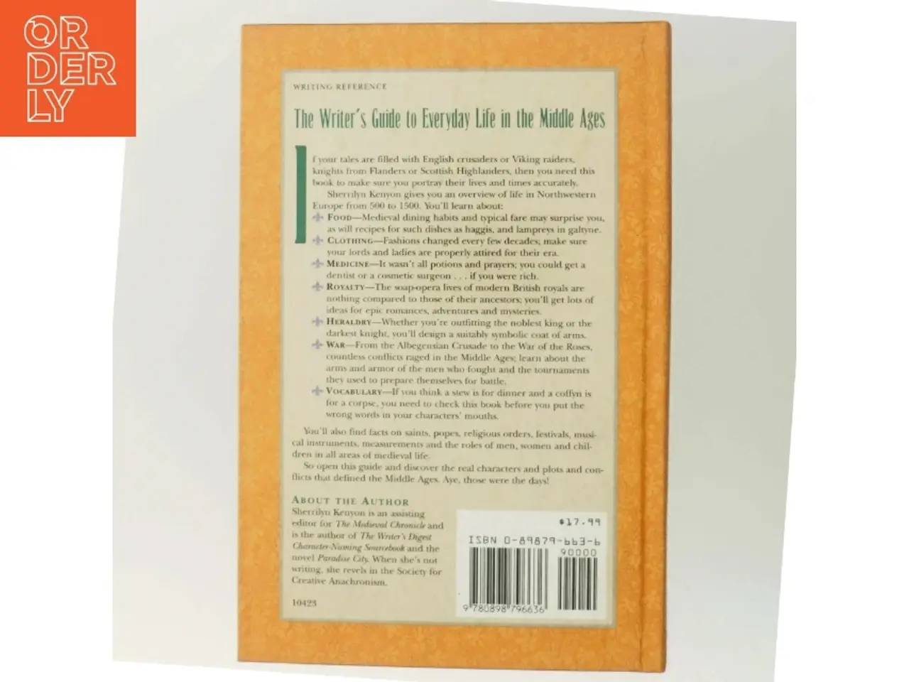 Billede 3 - The Writer's Guide to Everyday Life in the Middle Ages af Sherrilyn Kenyon (Bog)