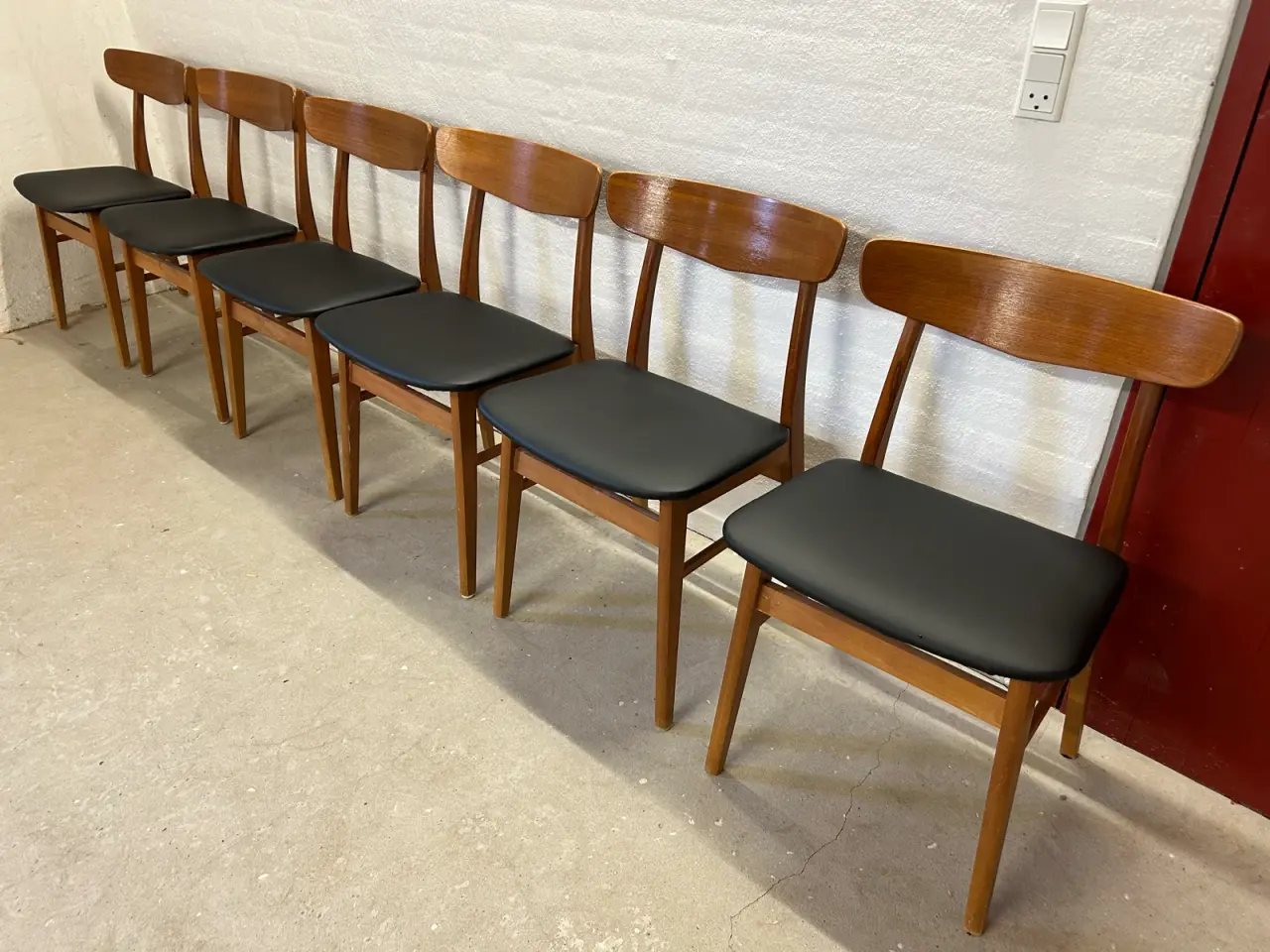Billede 3 - 6 flotte vintage teakstole fra Findahl Møbler – da