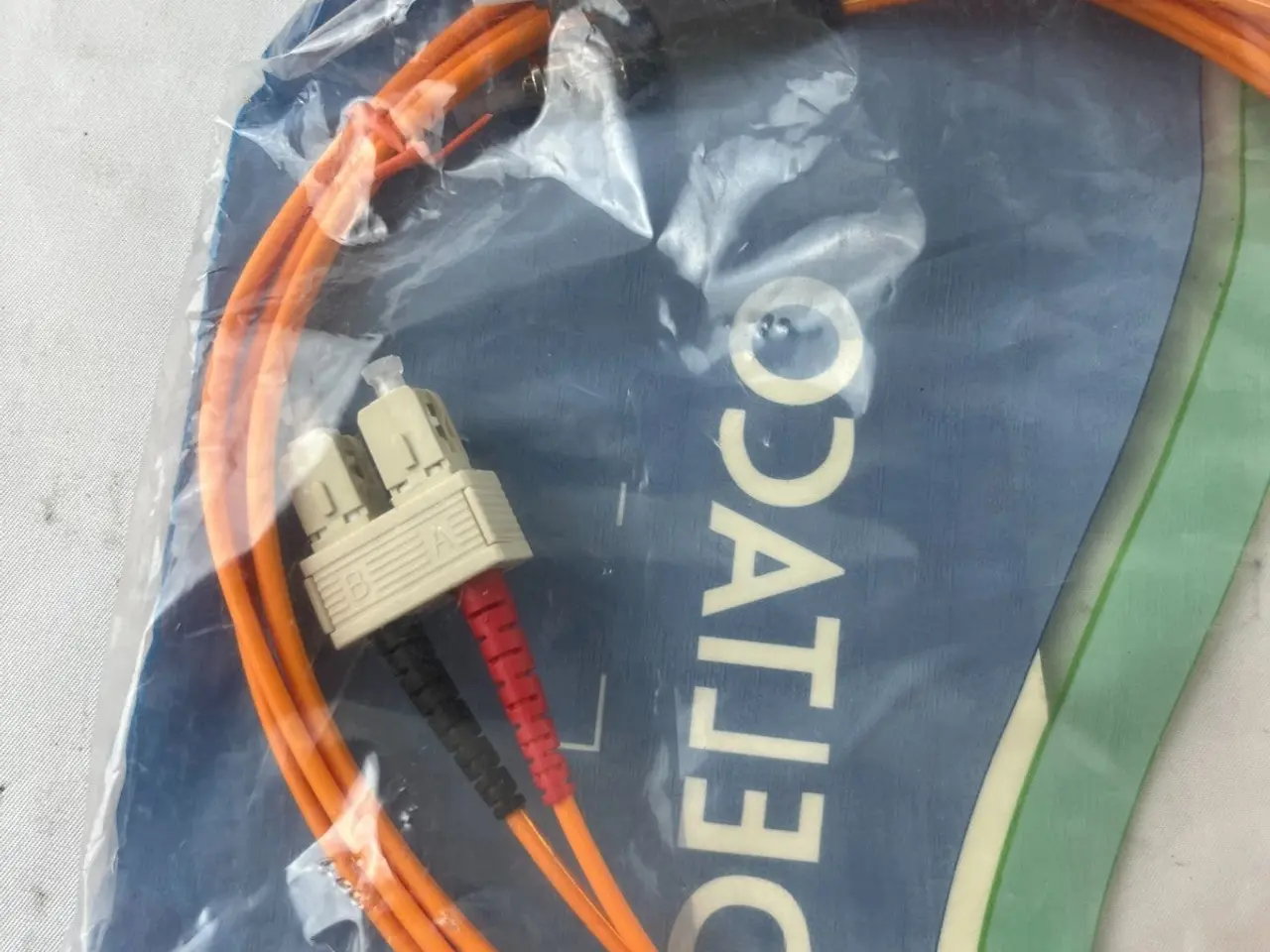 Billede 6 - 62.5/125 OM1 Fiber Patch kabel 2m SC Duplex to ST