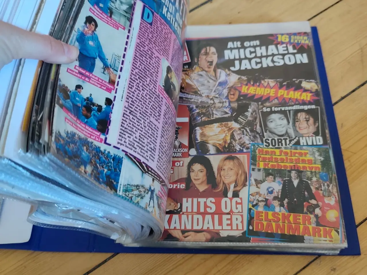 Billede 3 - Stort Ringbind med Michael Jackson 