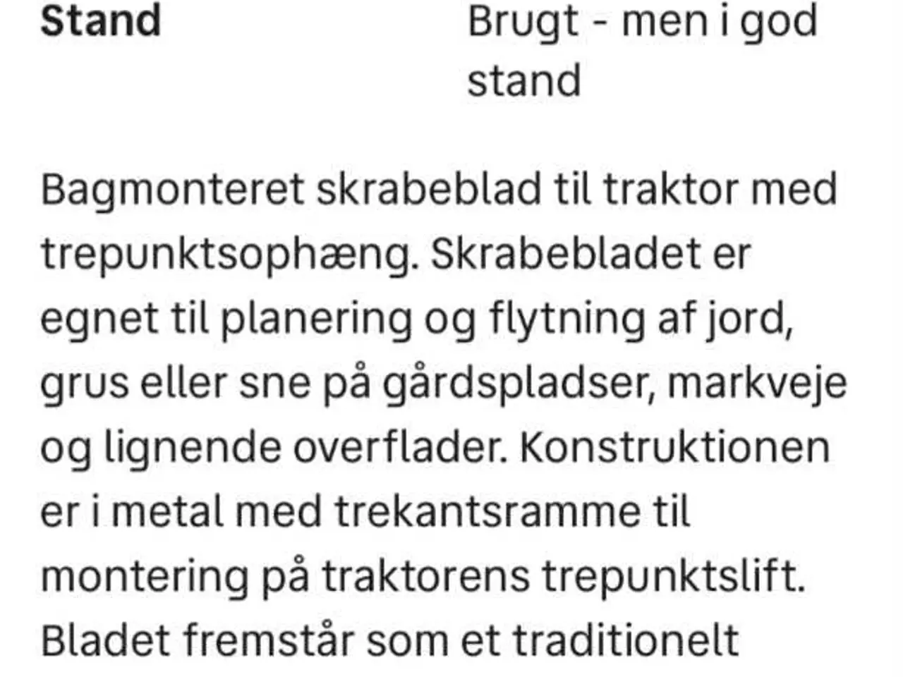 Billede 4 - Dozeblad / Sne Skraber / VejHøvl