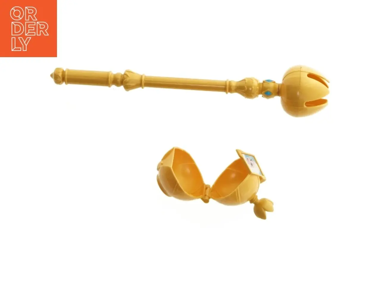 Billede 5 - Gul prinsessestav og scepter (str. 30 cm og 8 cm)
