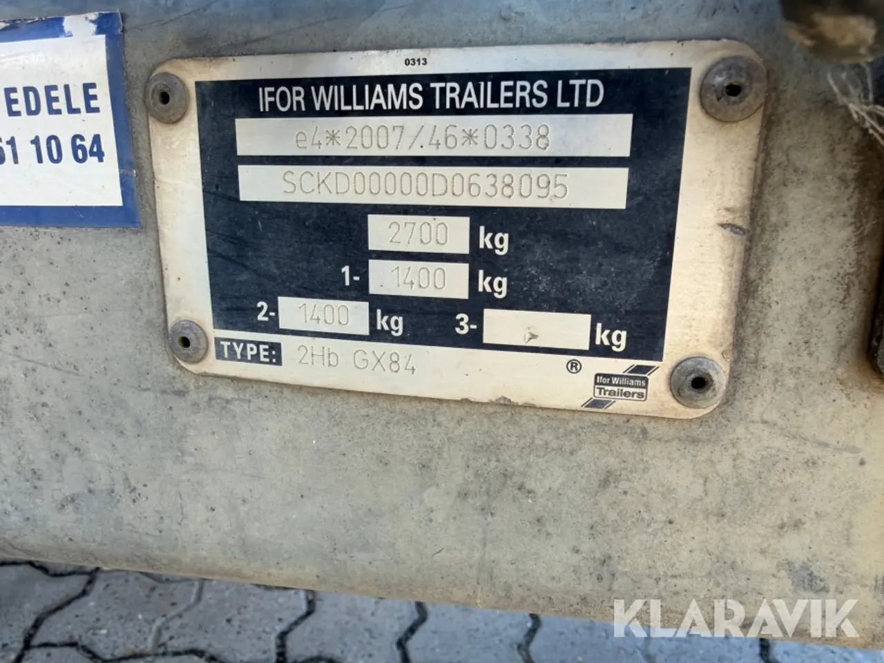 Billede 5 - Maskintrailer Ifor williams GX, 84Ramp AT6460