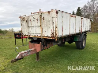 Brugt traktor tipvogn med bredde hjul