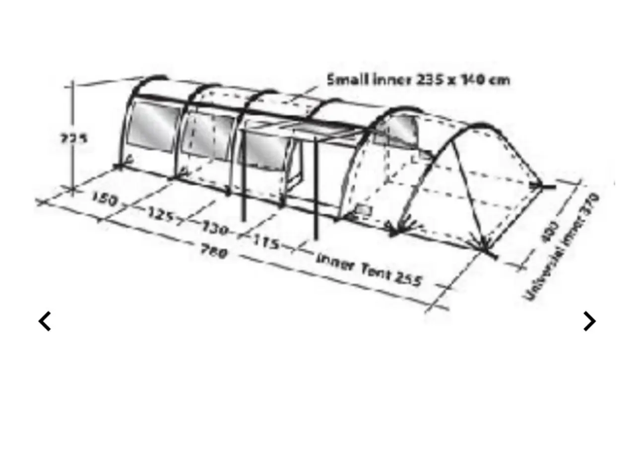 Billede 4 - Telt tunnel fra Outwell