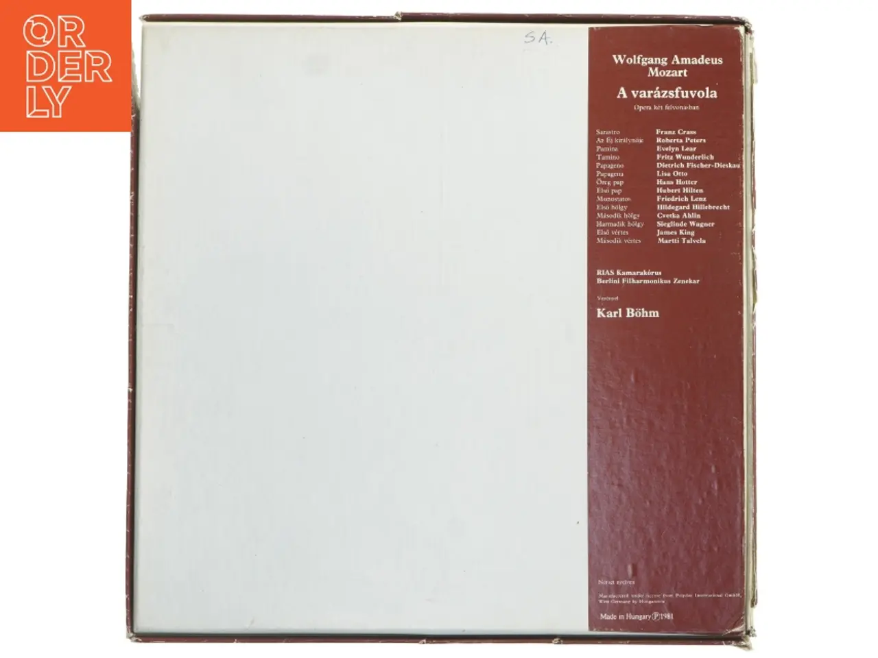 Billede 3 - Mozart A Varázsfuvola LP fra Hungaroton