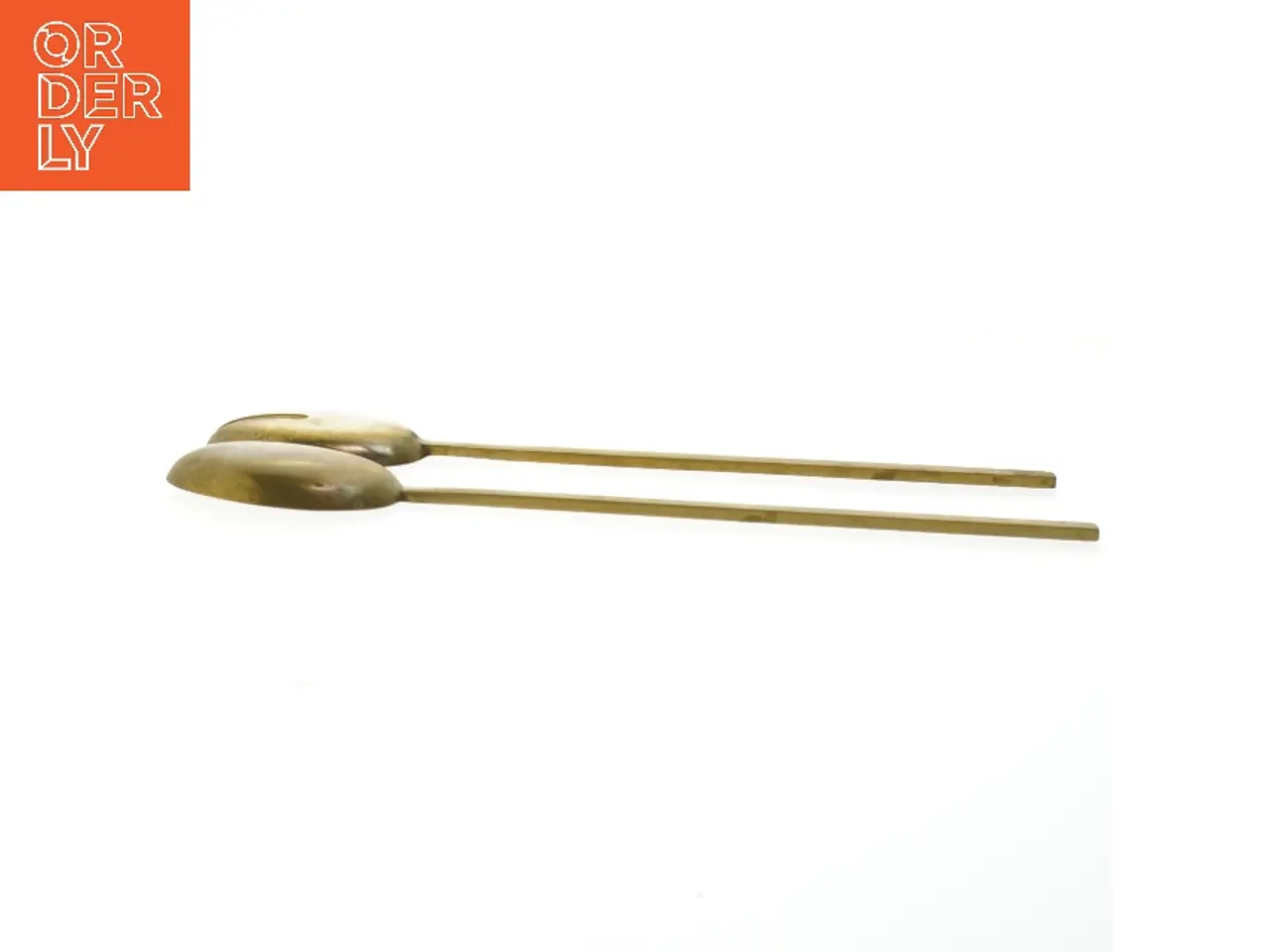 Billede 3 - Salatbestik af messing (str. 30 cm)