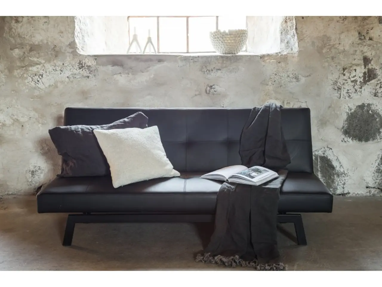 Billede 9 - Bodil Sovesofa - Sort PU