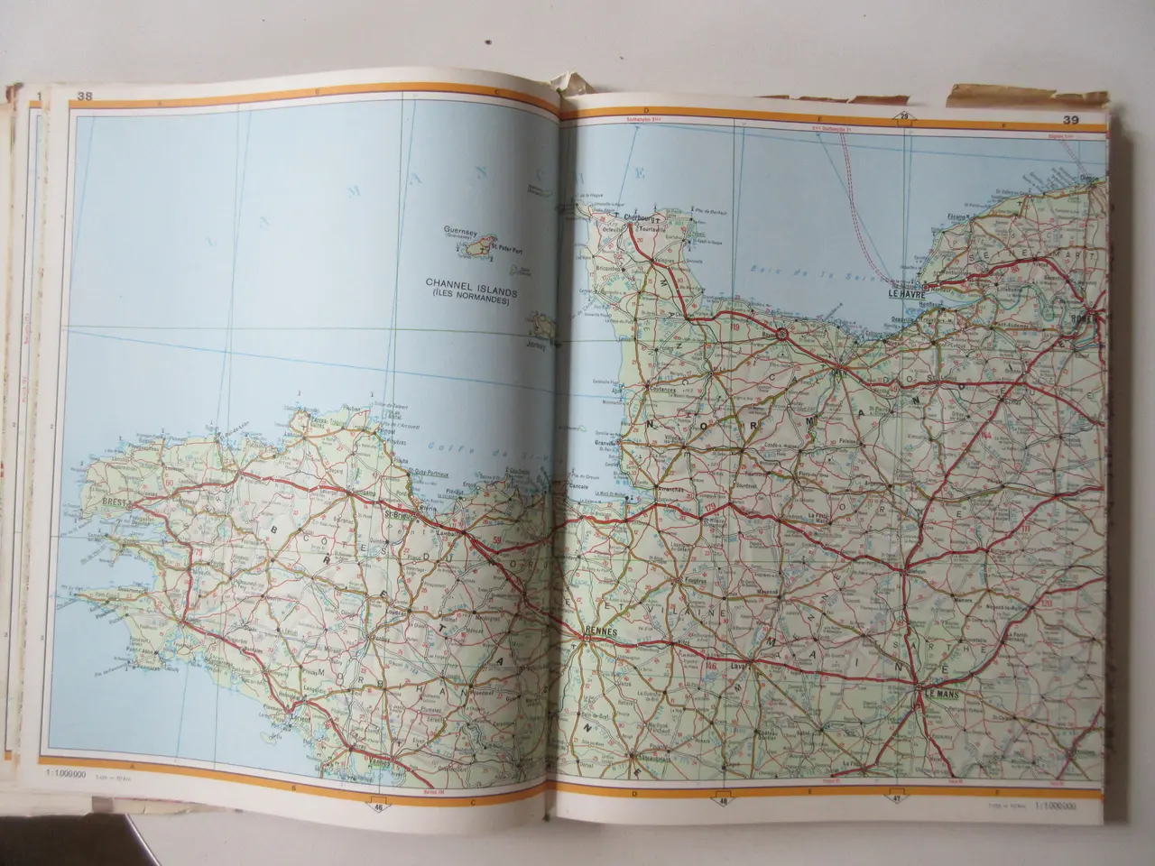 Billede 4 - Union bilatlas Europa (ældre vejkort over Europa)
