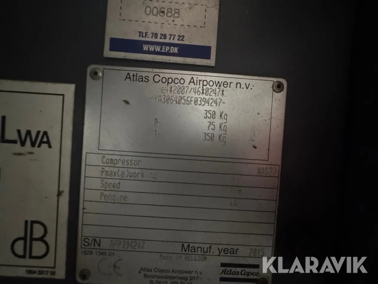 Billede 5 - Kompressorer Atlas Copco XAS 27