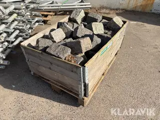Chaussésten i granit 1 palle