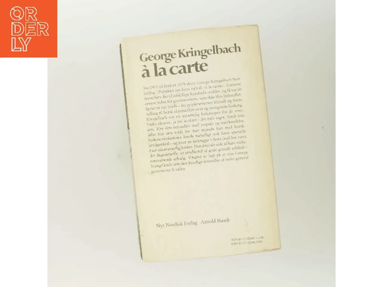 Billede 3 - à la carte af George Kringelbach (Bog)