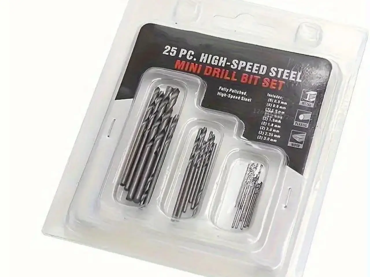 Billede 3 - Metalbor sæt 25 dele HSS (0,5-3,0 mm)