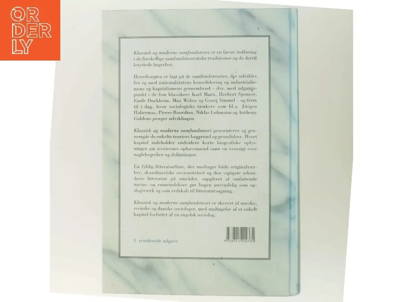 Billede 3 - Klassisk og moderne samfundsteori (Bog)