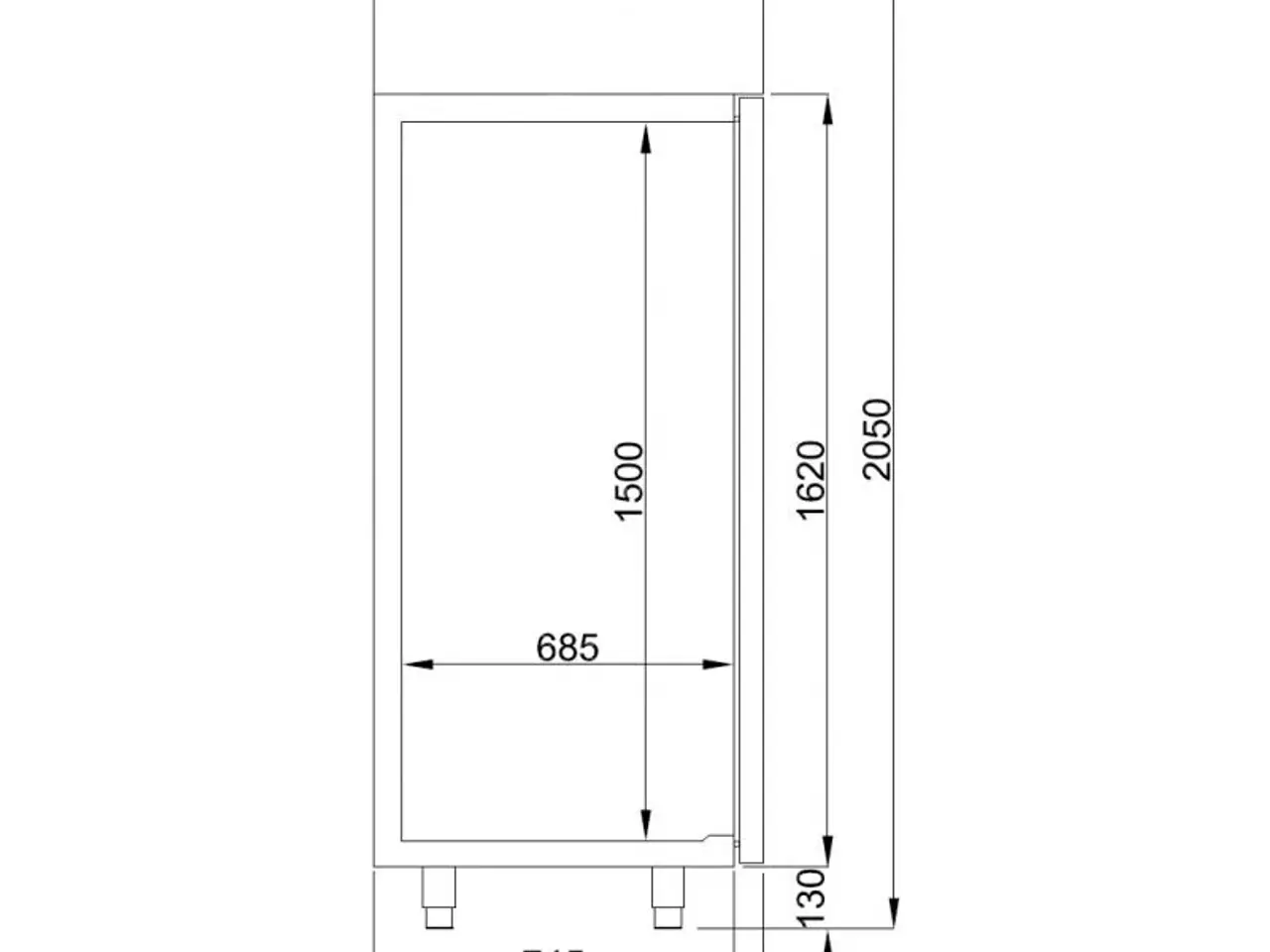 Billede 2 - Industrifryseskab 700 L – Energy Line