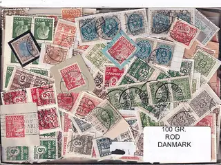 Danmark 100 g. Frimærke ROD. - Hjemkommet  15 - 11 - 2025
