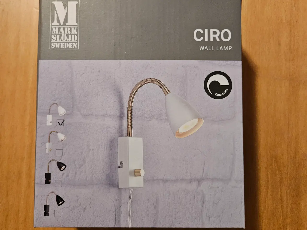 Billede 1 - Lampe til at hænge på væggen