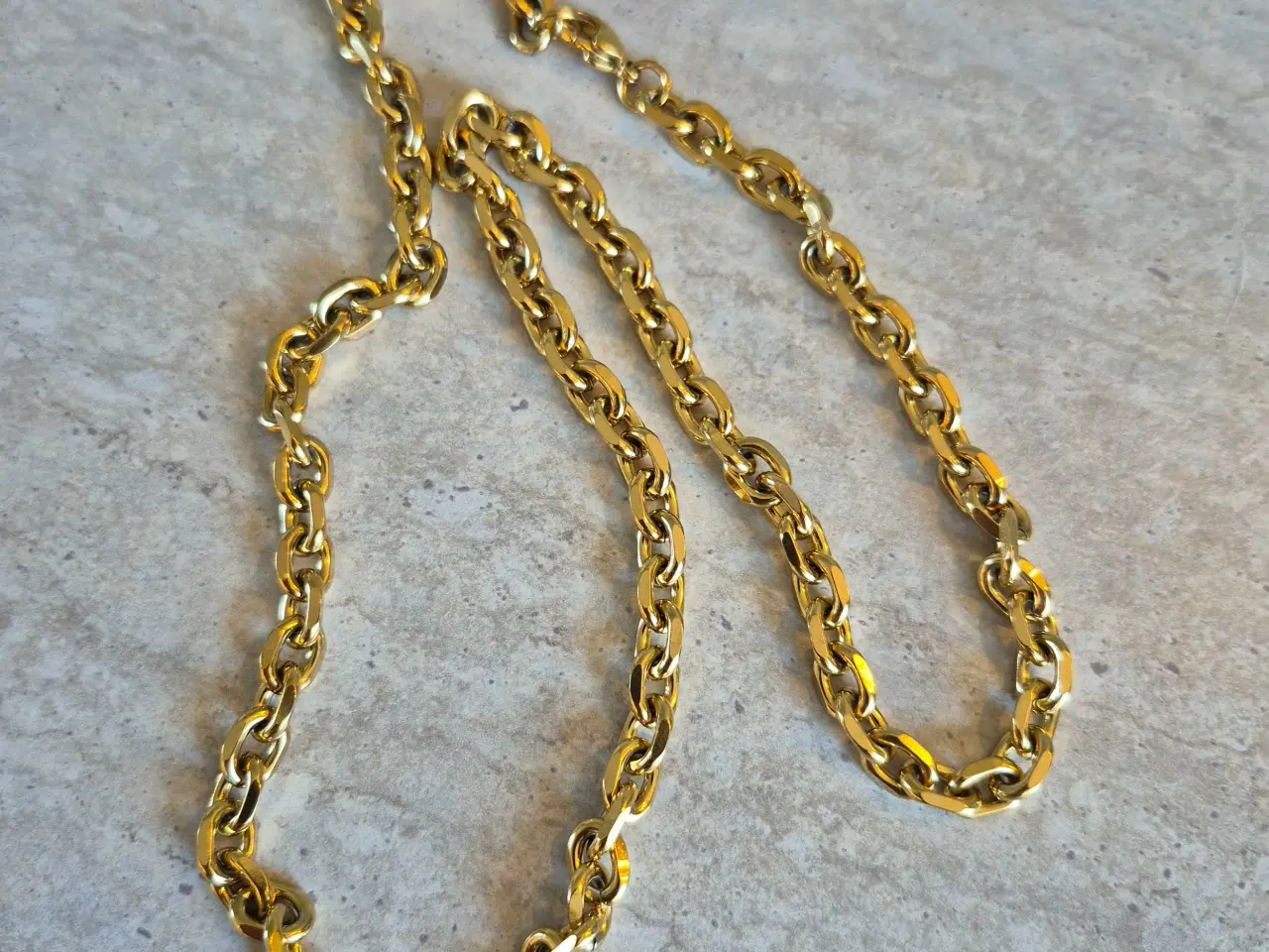 Billede 2 - 6mm 14kt goldfilled ankerkæde