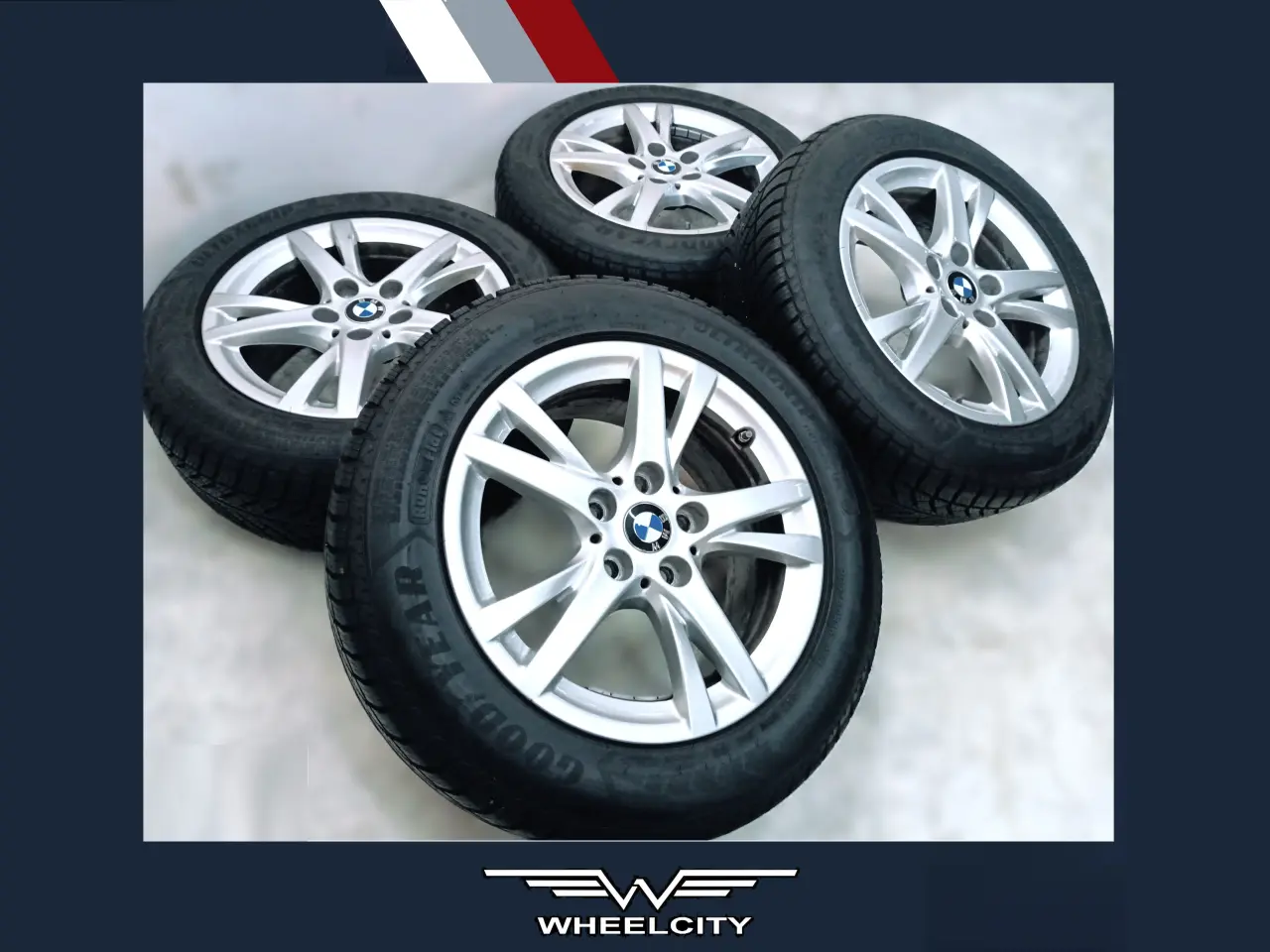Billede 1 - 5x112 16" ET52 nav 66,6ø BMW vintersæt inkl.TPMS