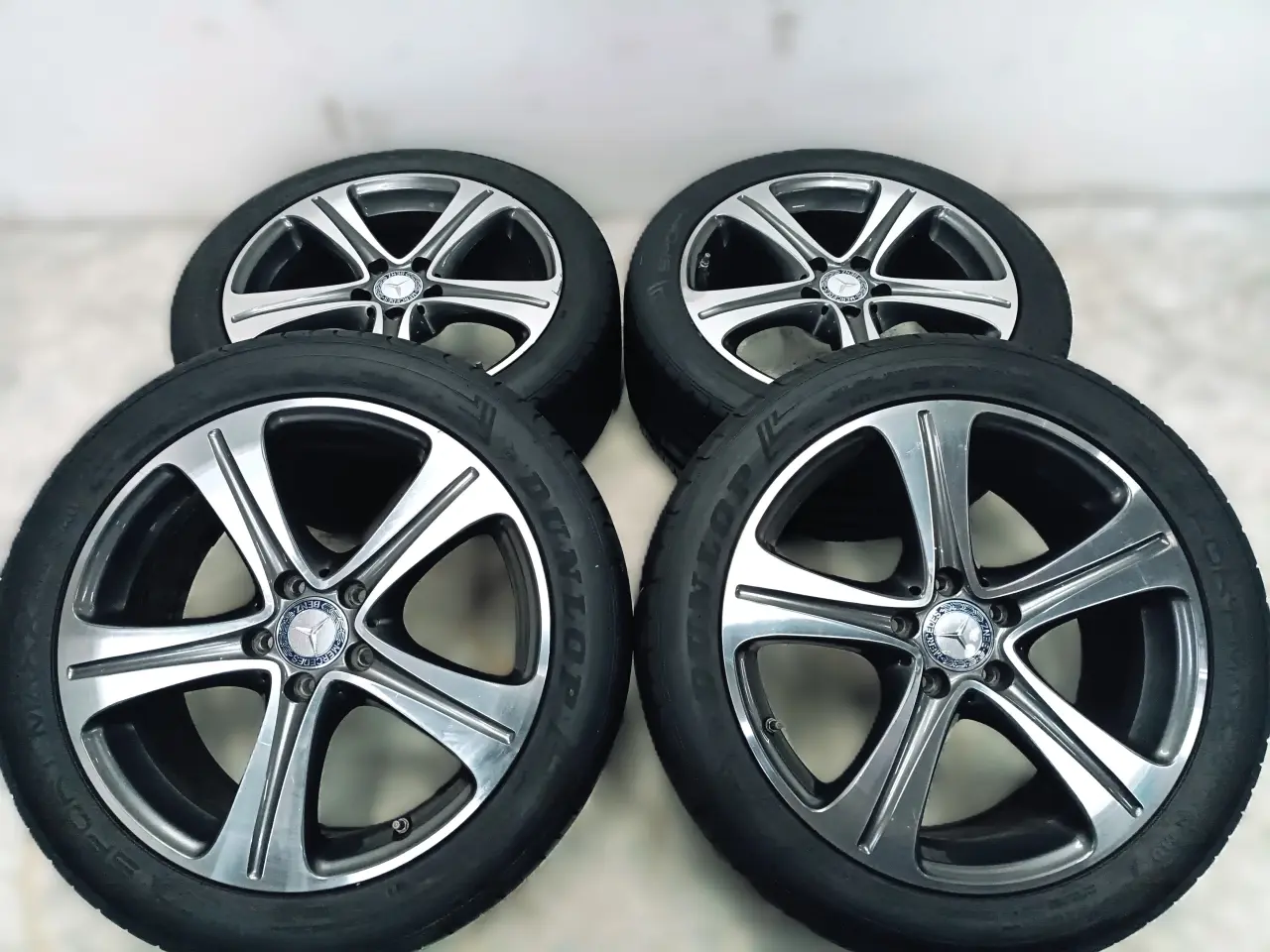 Billede 3 - 5x112 18" ET43 nav 66,6ø Mercedes sommersæt TPMS