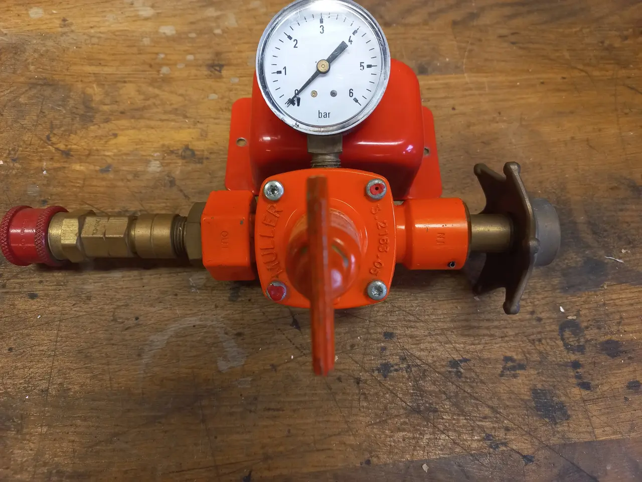 Billede 1 - Müller gasregulator med manometer