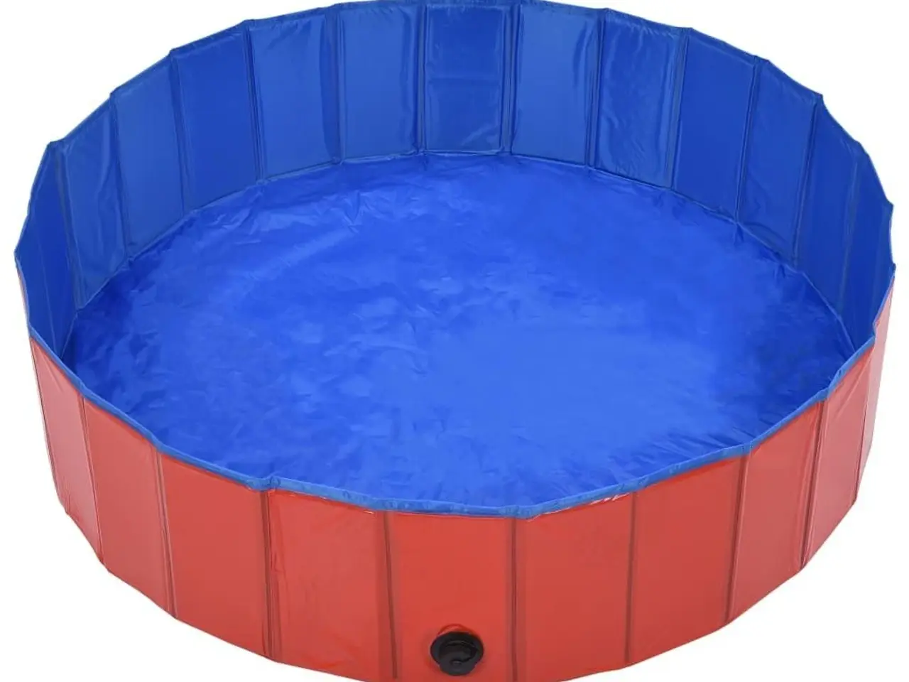 Billede 4 - Foldbart hundebassin 120 × 30 cm - PVC, rød