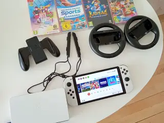 Nintendo Switch Oled med tilbehør