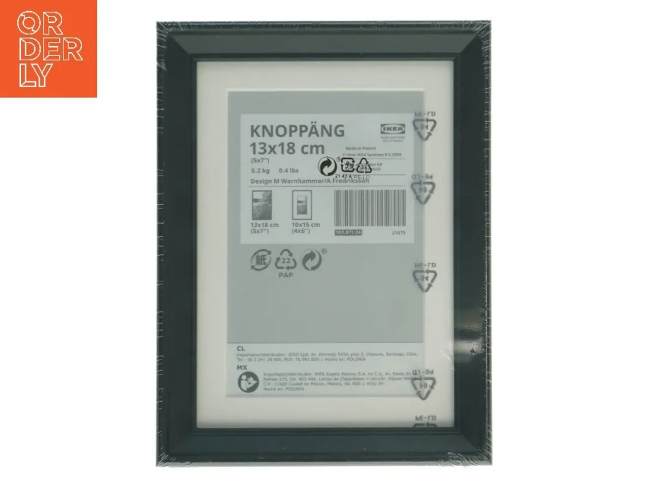 Billede 1 - Sort ramme fra IKEA (str. 13 x 18 cm)