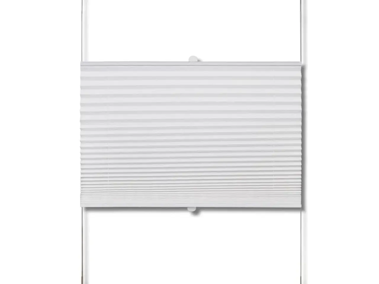 Billede 4 - Plisségardin 80 × 100 cm - hvid, justerbar uden boring