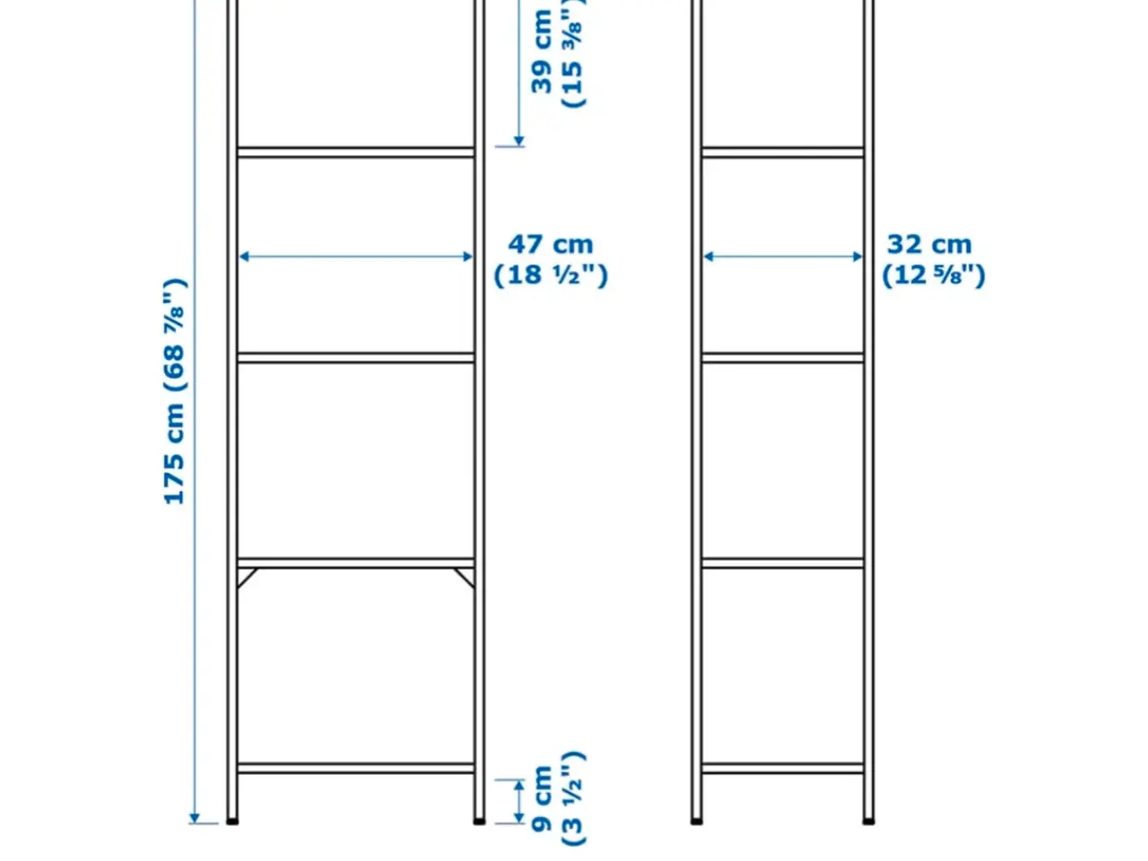 Billede 4 - Hvid Ikea Vittsjö reol