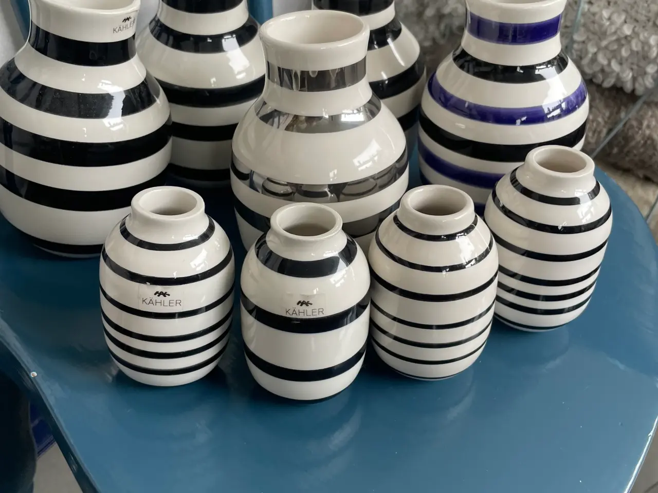 Billede 1 - Kahler stribet vase vaser