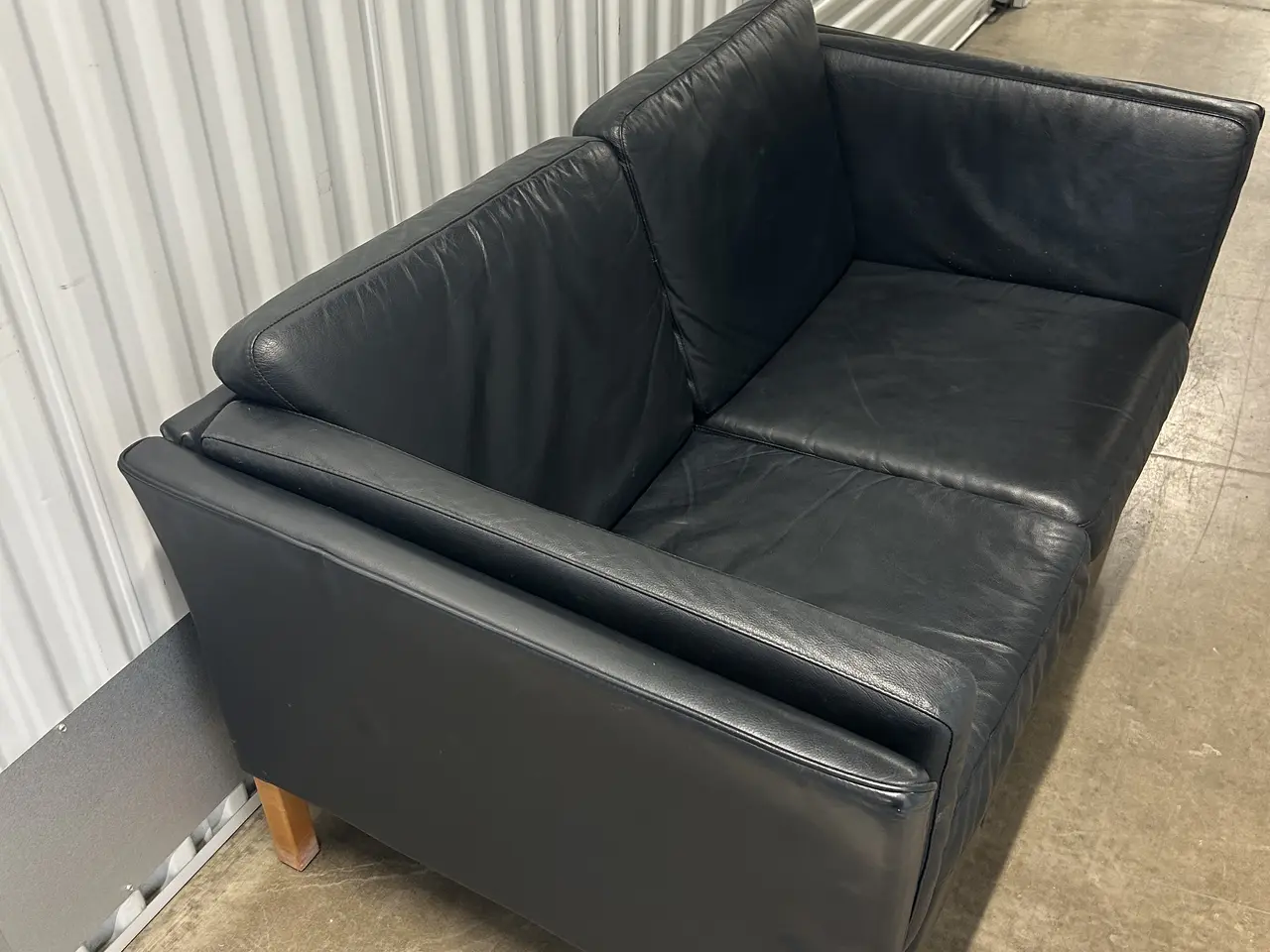 Billede 1 - 2 pers. lædersofa - BD møbler
