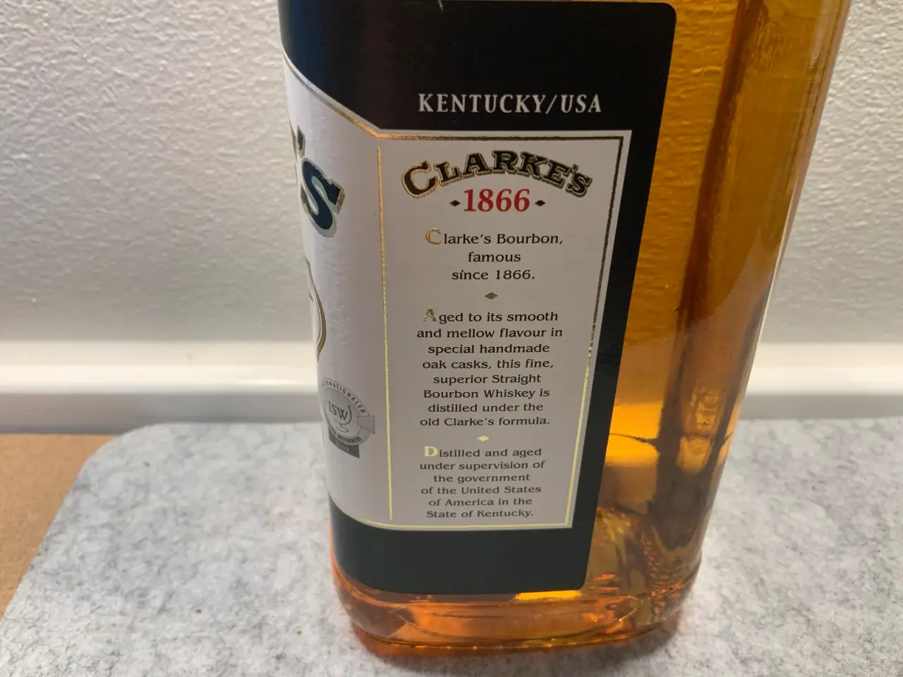Billede 3 - Clarke's 1866 Kentucky Straight Bourbon Whiskey