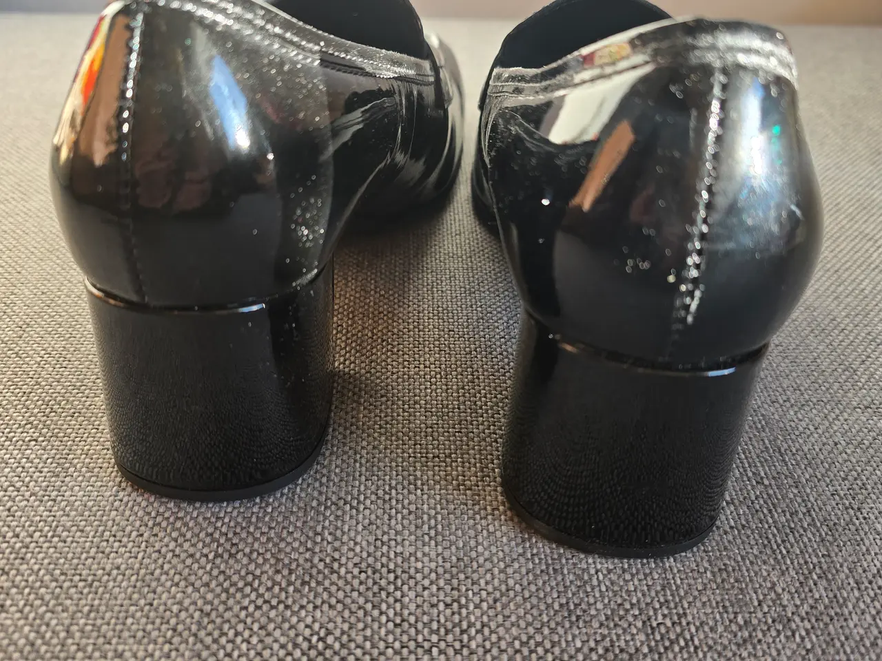 Billede 3 - Sorte loafers med lille hæl str. 38