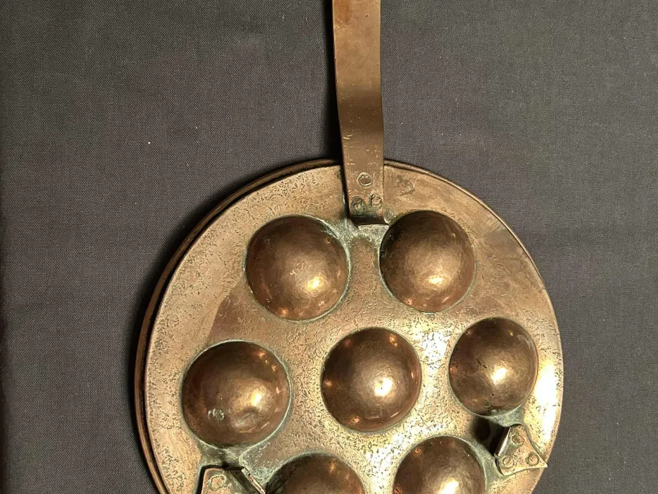 Billede 2 - Æbleskivepande i kobber