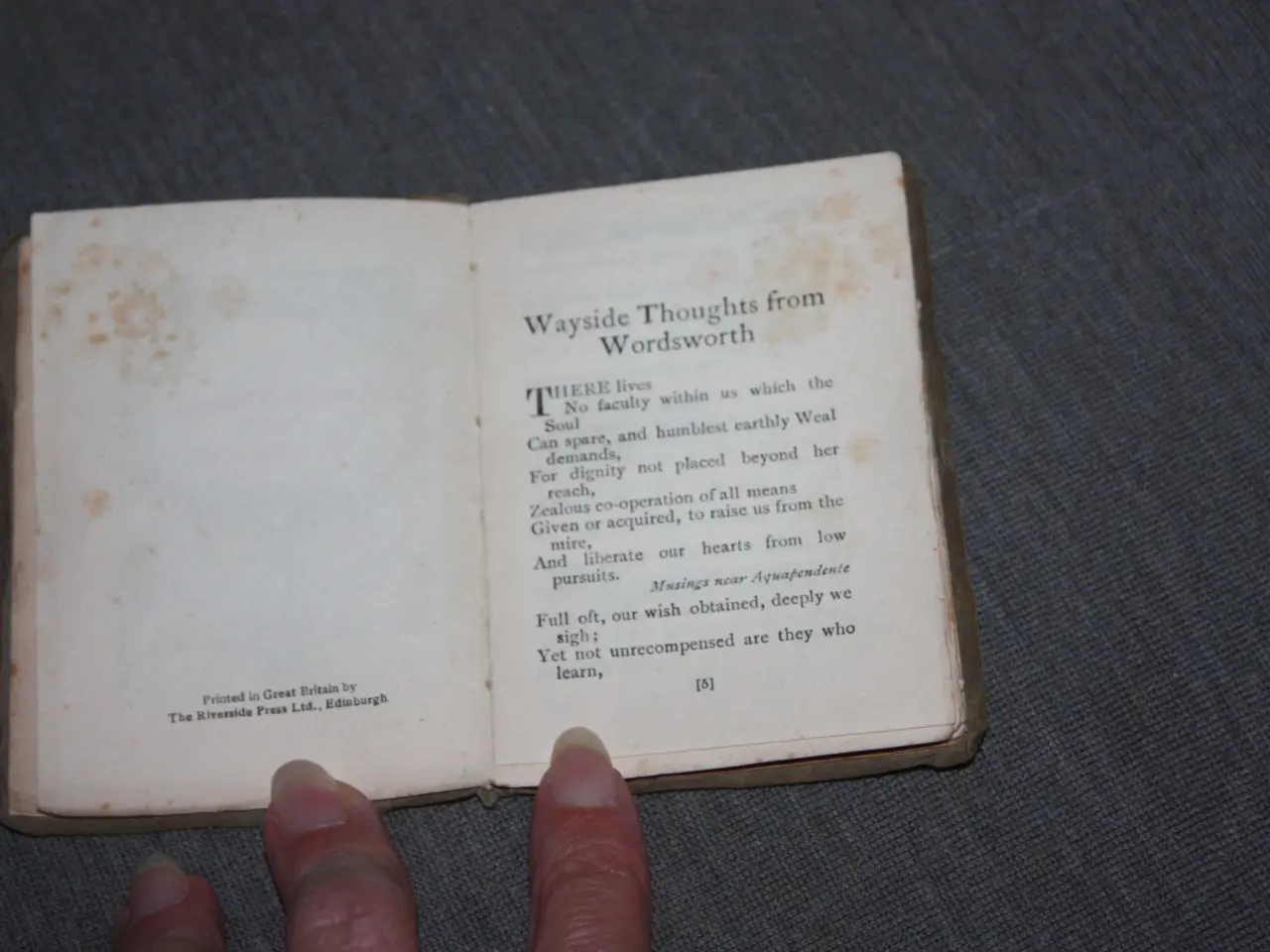 Billede 5 - Sesame Booklets Wayside Thoughts from Wordsworth