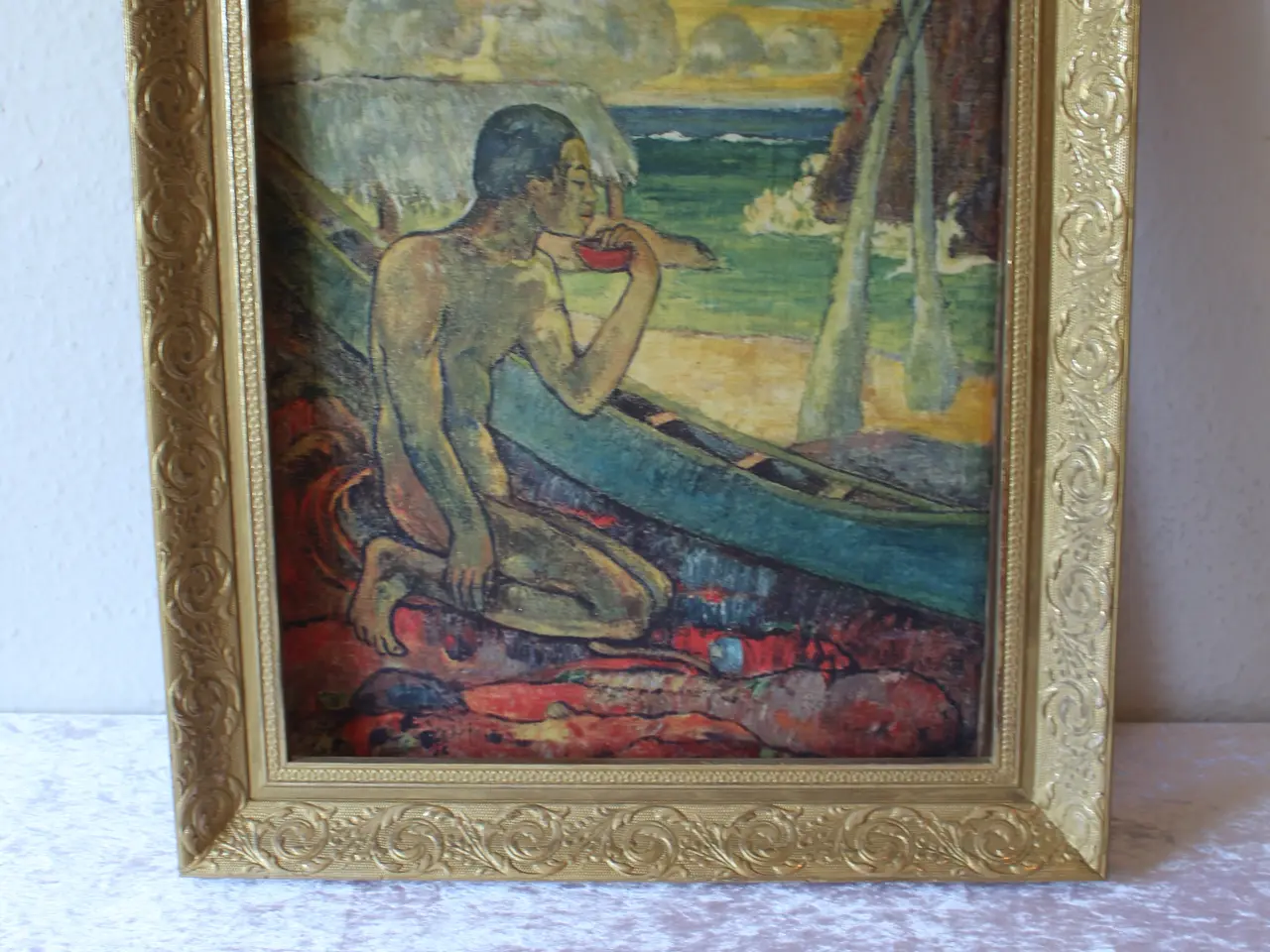 Billede 3 - Paul Gaugain Poor fisher print på lærred.
