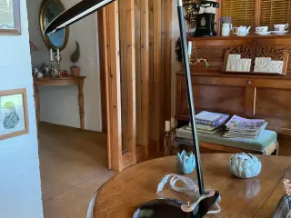 Bordlampe Poppins Sort Som ny.. 75 kr