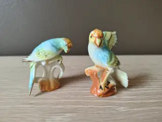 Flotte vintage porcelænsfugle