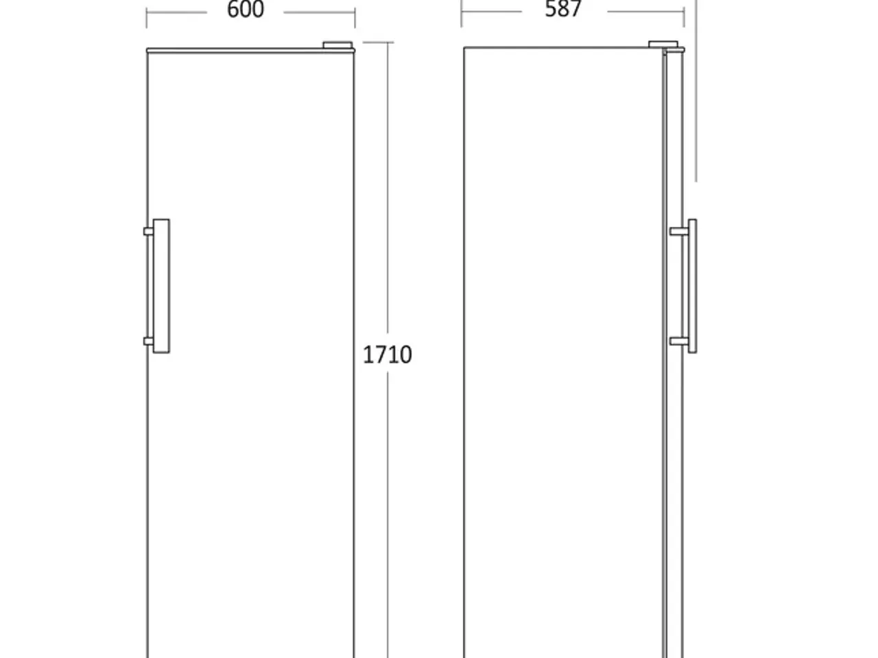 Billede 4 - Scandomestic Køleskab 331 liter – SKS332WE